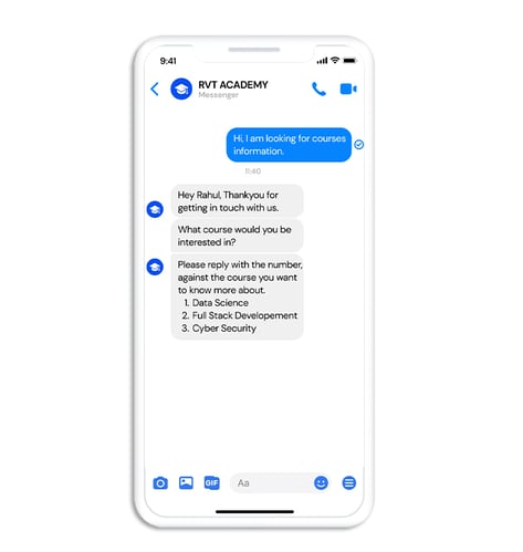 Lead Generation on Messenger chatbot