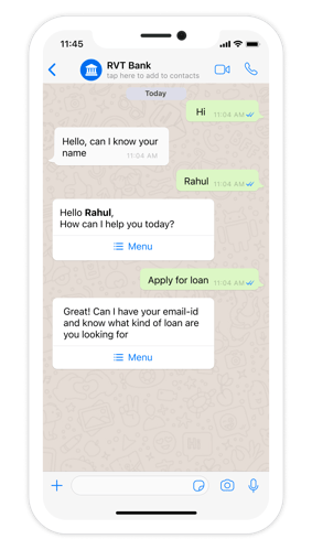WhatsApp Commerce for onboarding customers
