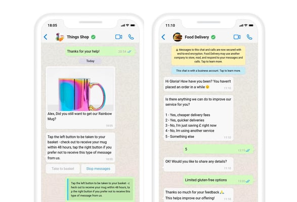 Re-engagement on WhatsApp Commerce