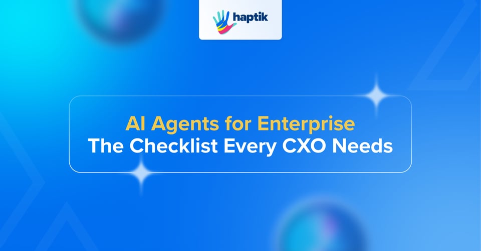 AI agents CXO checklist