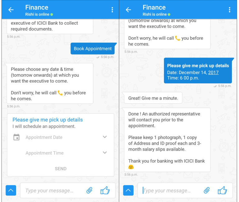 ICICI-chatbot-appointments