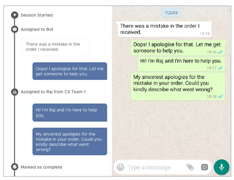 Haptik Live Chat Agent