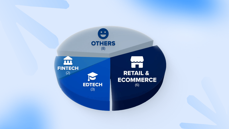 Industry-wise Pie Chart - Haptik