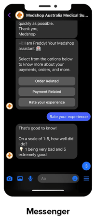 Medshop - Messenger-chatbot