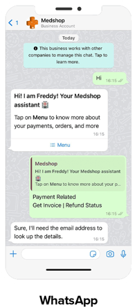 Medshop - Whatsapp-chatbot