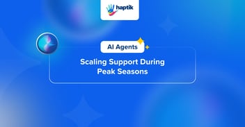 Scaling support during peak seasons with AI customer service agent