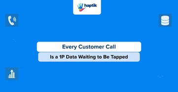 Turning voice AI calls into first-party data for marketing insights
