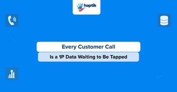 Turning voice AI calls into first-party data for marketing insights