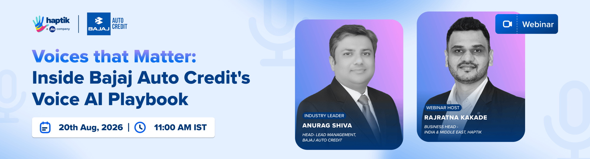 Voices that Matter_ Inside Bajaj Auto Credits Voice AI Playbook- Website Banner Voices that Matter_ Inside Bajaj Auto Credits Voice AI Playbook- Website Banner